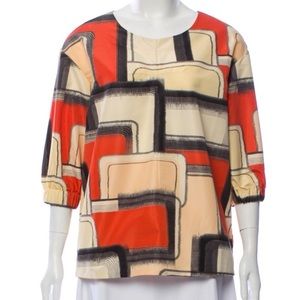 Marni Geometric Print Blouse Size IT 40